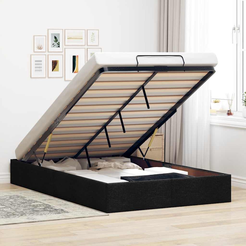 vidaXL Bed Frame No Mattress 80x200 cm Fabric Light Grey