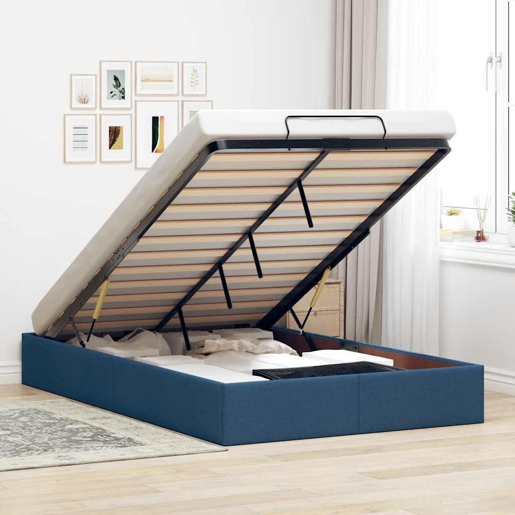 vidaXL Bed Frame No Mattress 80x200 cm Fabric Light Grey
