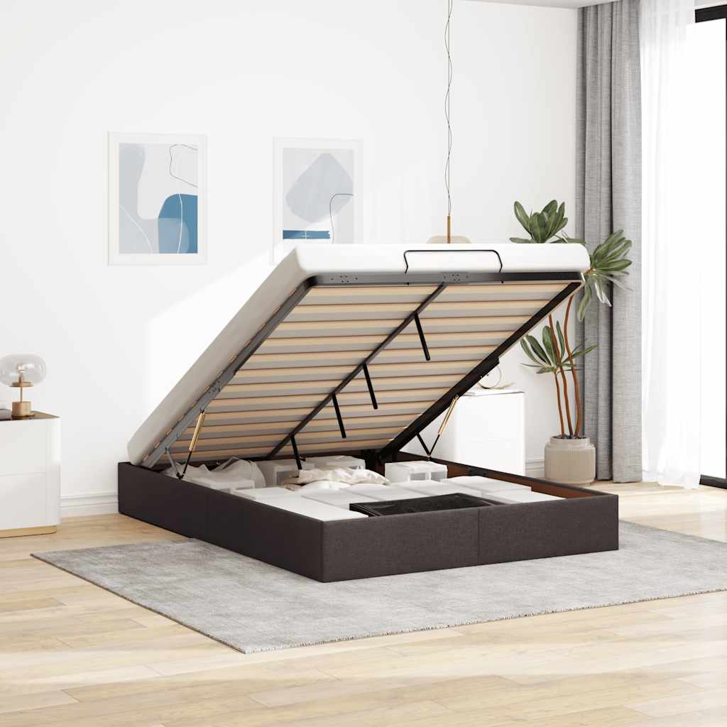 vidaXL Bed Frame No Mattress 80x200 cm Fabric Light Grey