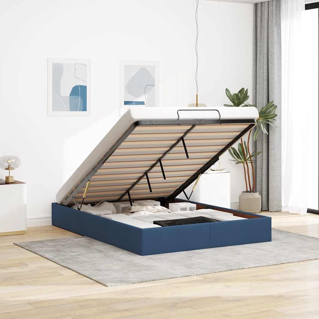 vidaXL Bed Frame No Mattress 80x200 cm Fabric Light Grey
