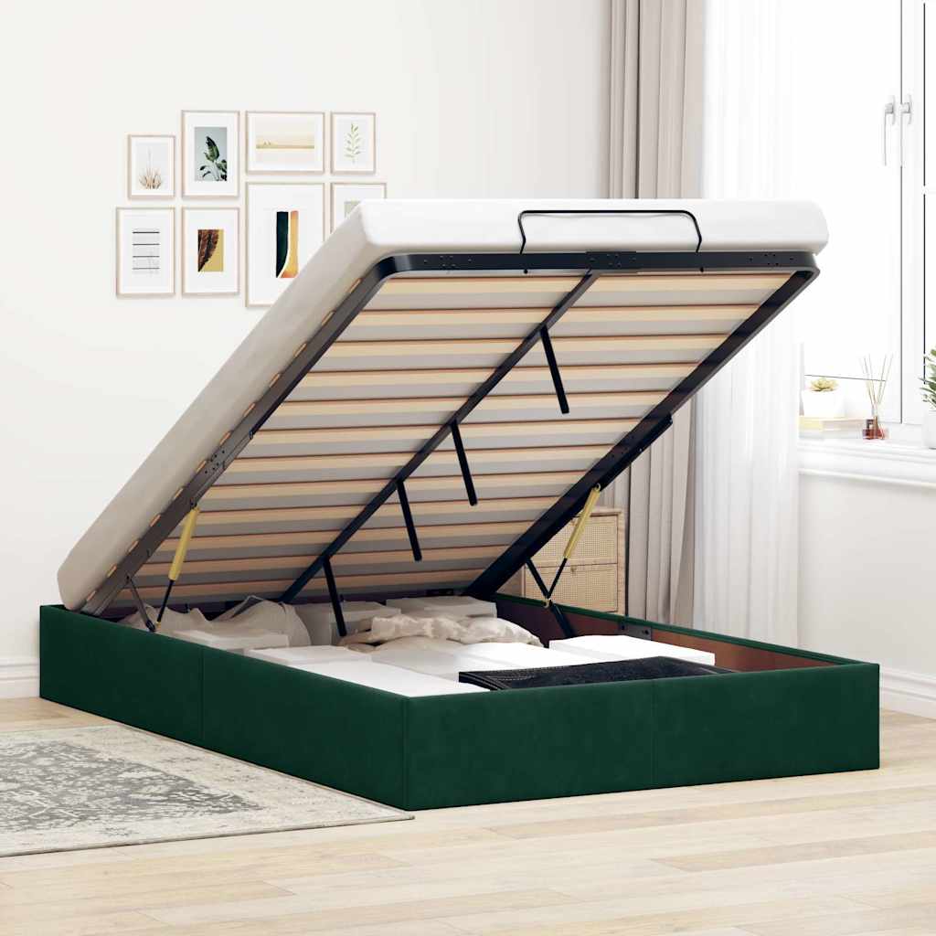 vidaXL Bed Frame without Mattress 80x200 cm Velvet Light Grey