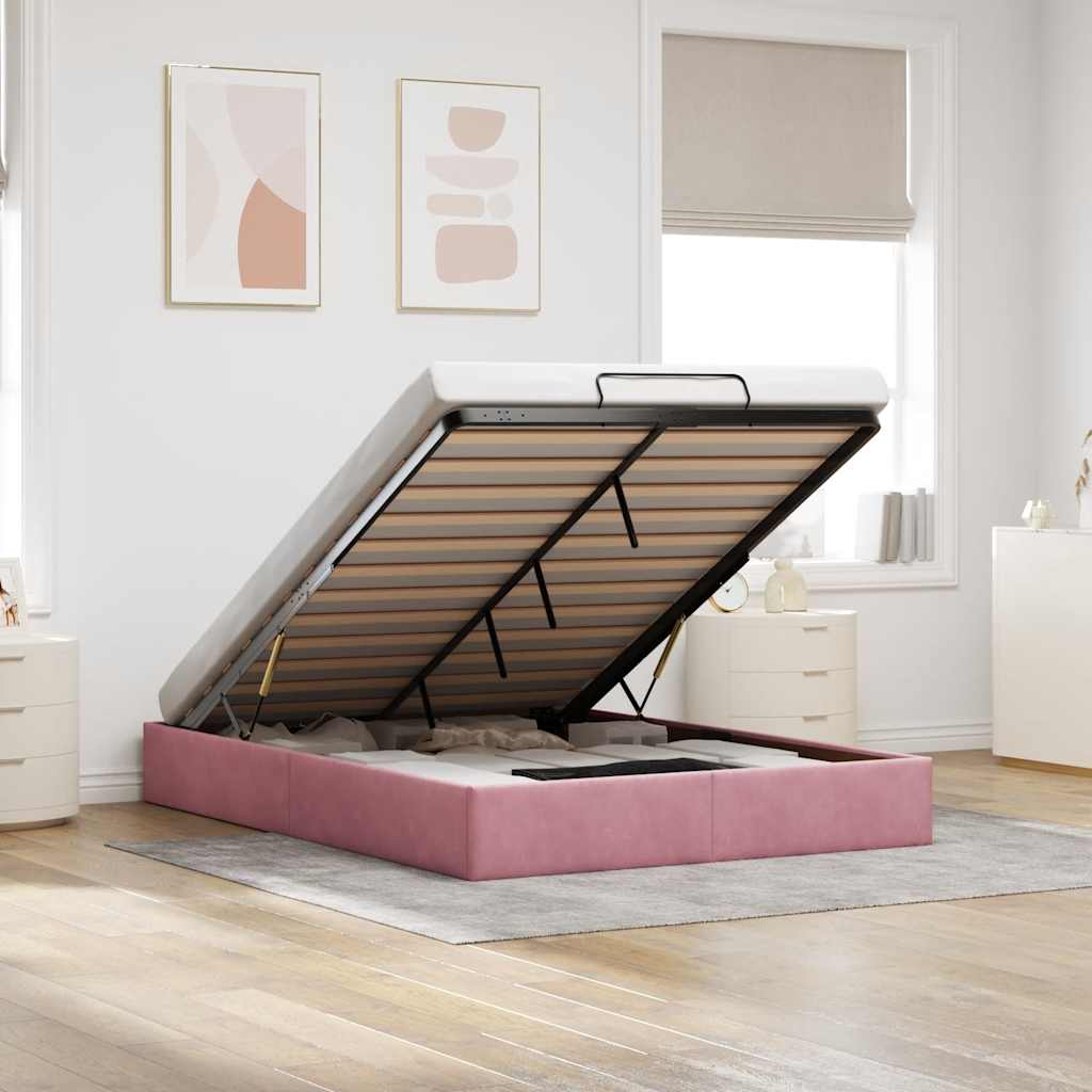 vidaXL Bed Frame without Mattress 80x200 cm Velvet Light Grey