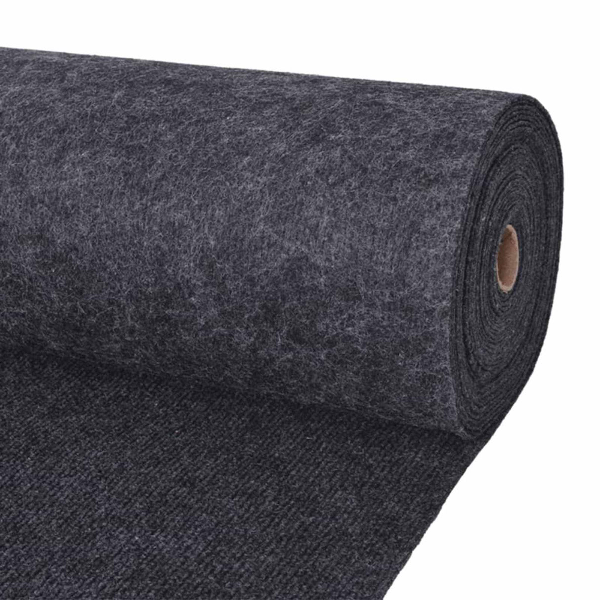 vidaXL Tapijt Antracietkleurig 1,2 x 10 m Polyester