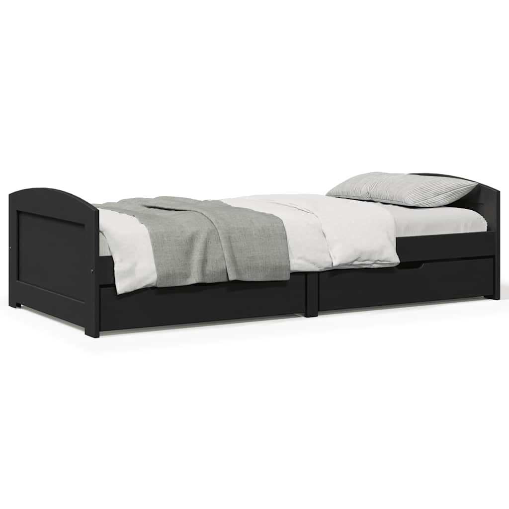 vidaXL Slaapbank met 2 lades IRUN 90x200 cm massief grenenhout