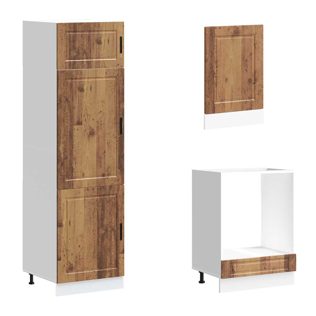 vidaXL 7-delige Keukenkastenset Porto bewerkt hout wit