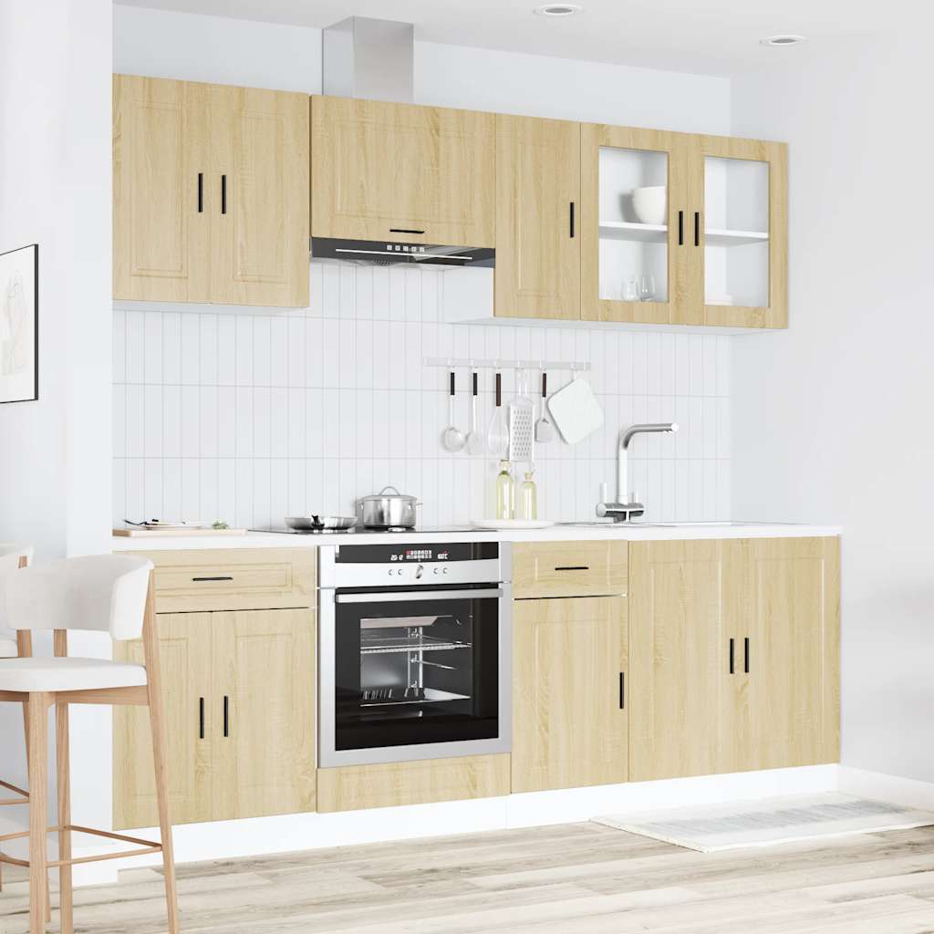 vidaXL 8-Piece Kitchen Cabinet Set Porto Engineered Wood White