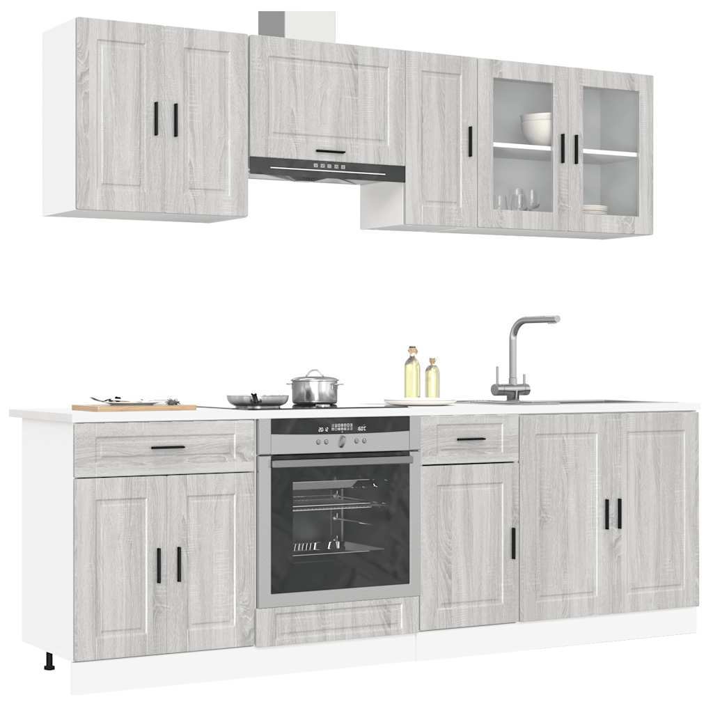 vidaXL 8-Piece Kitchen Cabinet Set Porto Engineered Wood White