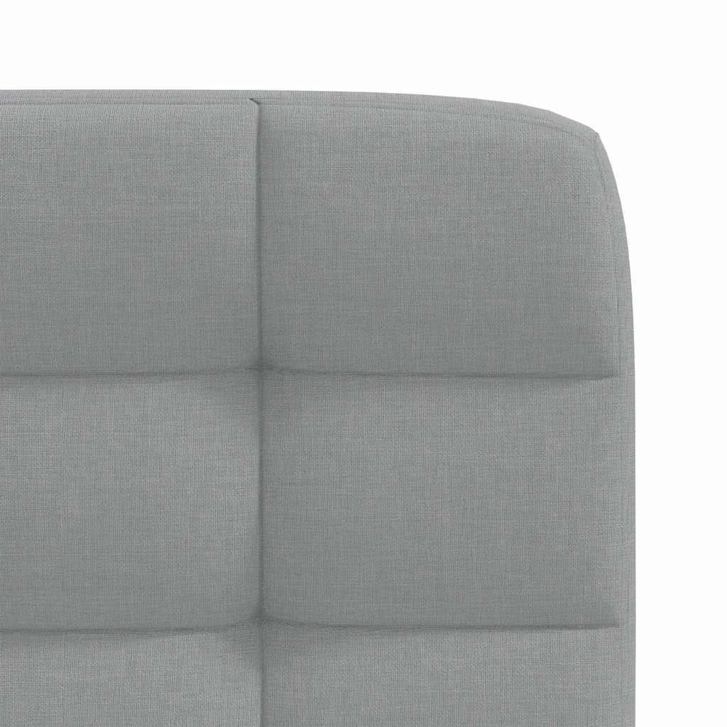 vidaXL Eetkamerstoelen 4 st stof lichtgrijs