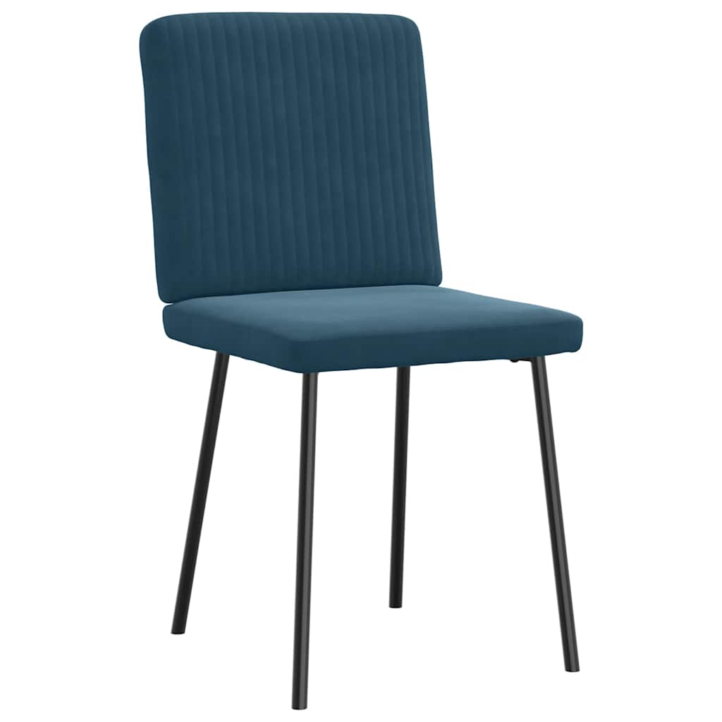 vidaXL Eetkamerstoelen 4 st fluweel lichtgrijs
