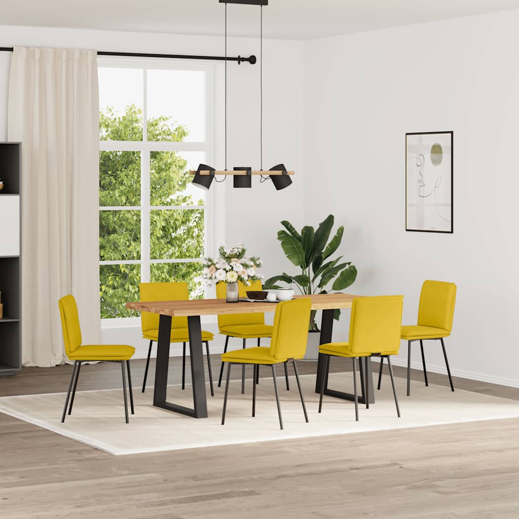 vidaXL Eetkamerstoelen 4 st fluweel lichtgrijs