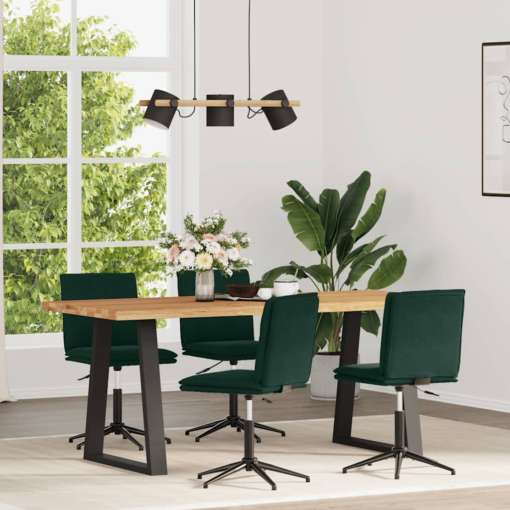 vidaXL Eetkamerstoelen 2 st fluweel lichtgrijs