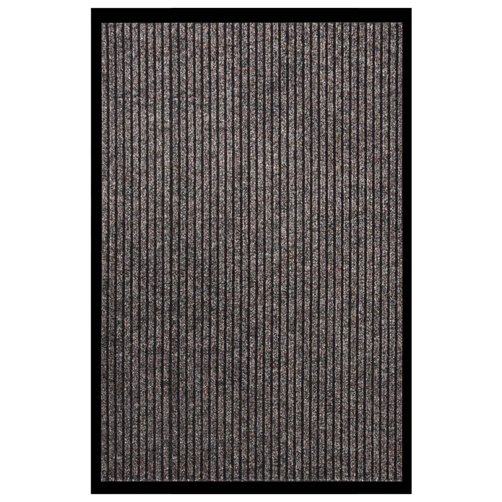 vidaXL Deurmat 40x60 cm gestreept beige