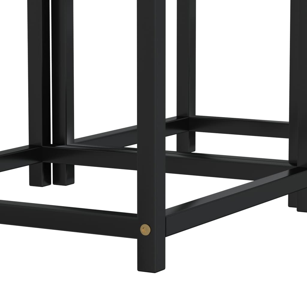 vidaXL Coffee Tables 2 pcs MDF black and yellow