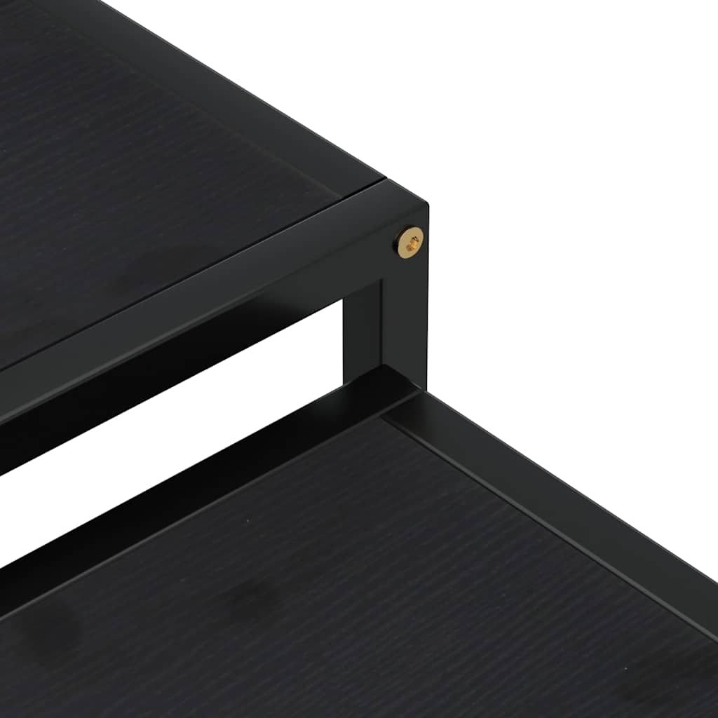 vidaXL Coffee Tables 2 pcs MDF black and yellow