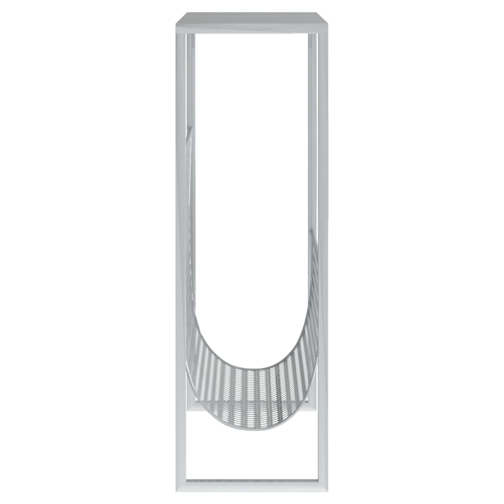 vidaXL Magazine Rack 35x15x45 cm Steel Black