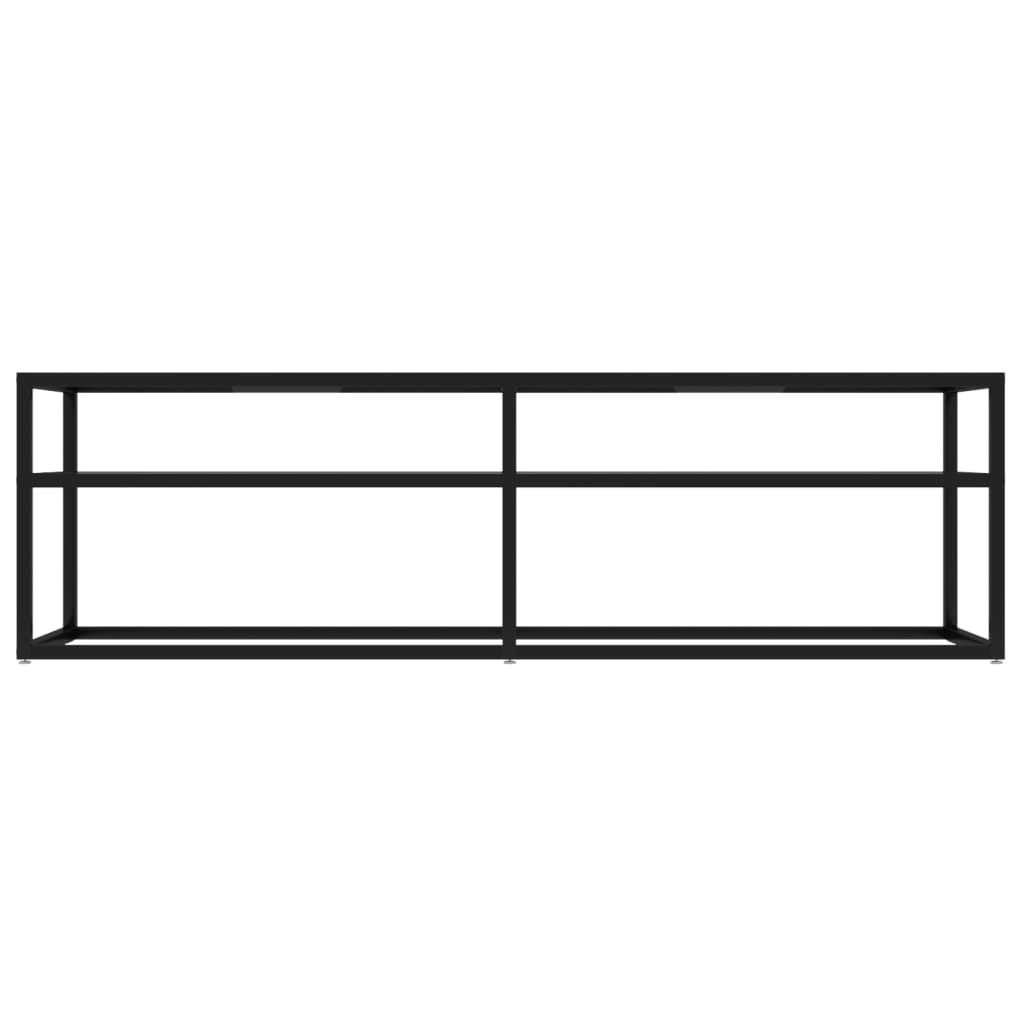vidaXL Tv-meubel 140x40x40,5 cm gehard glas transparant
