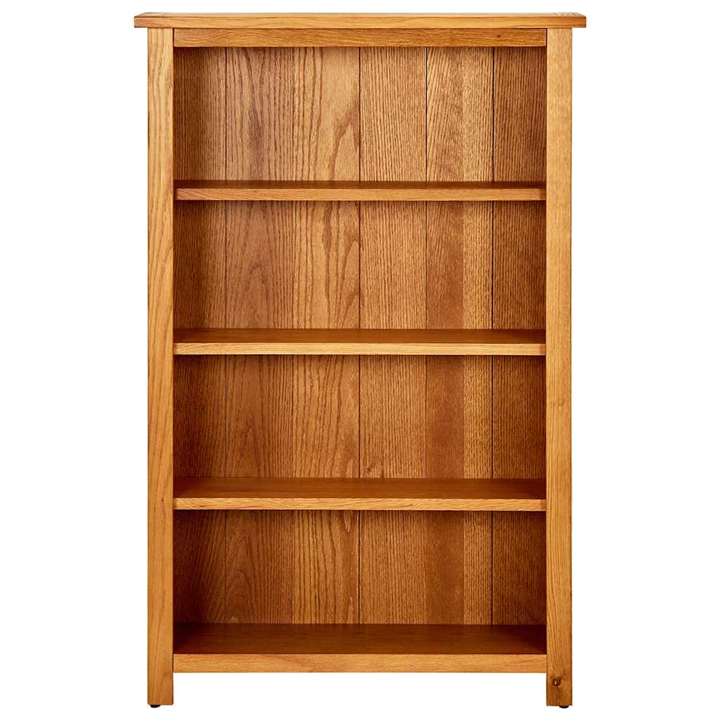 vidaXL Bookcase with 3 Shelves 70x22.5x82 cm Solid Oak Wood