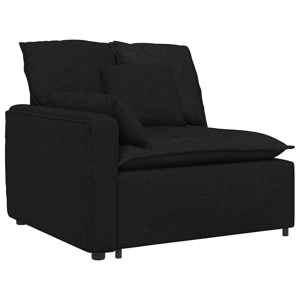 vidaXL Modular Sofa with Cushions Fabric Light Grey
