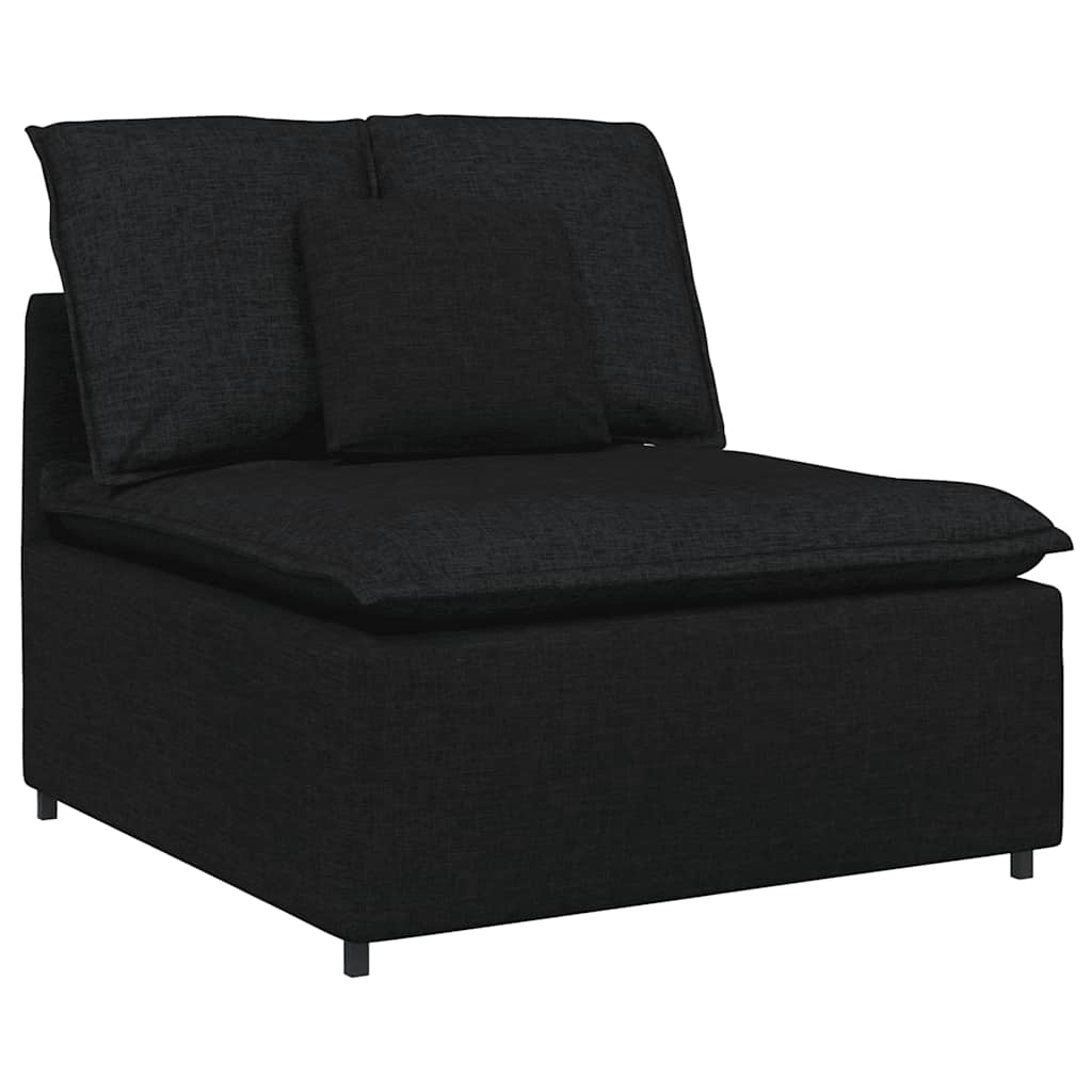 vidaXL Modular Sofa with Cushions Fabric Light Grey