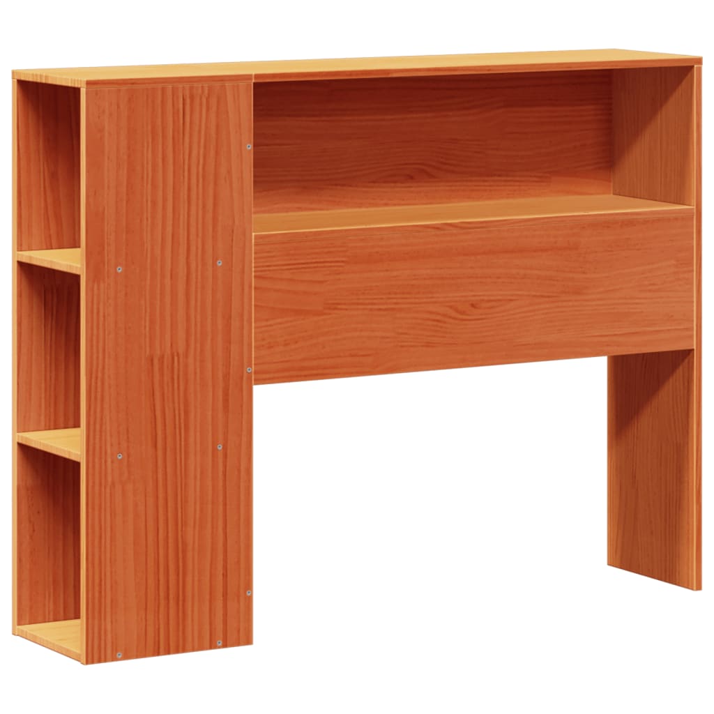 vidaXL Bed met boekenkast zonder matras massief grenenhout 90x190 cm