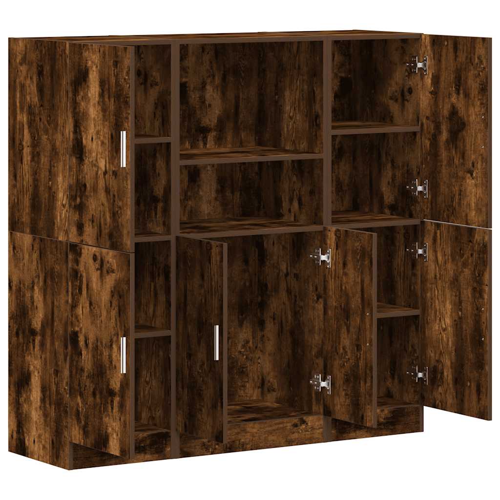 vidaXL 3-delige Keukenkastenset bewerkt hout wit