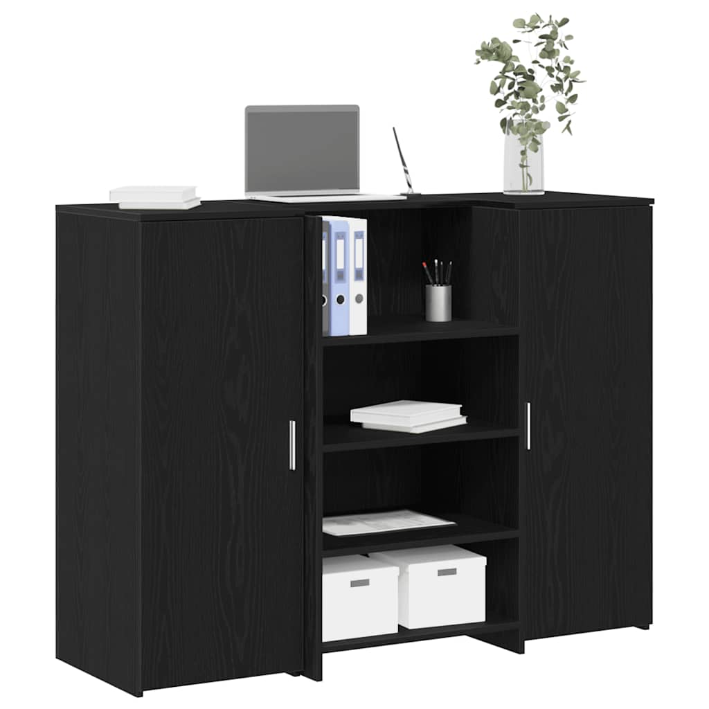 vidaXL Receptiebalie 135x50x103,5 cm bewerkt hout wit