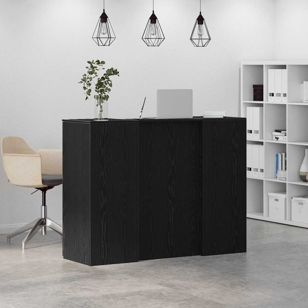 vidaXL Receptiebalie 135x50x103,5 cm bewerkt hout wit