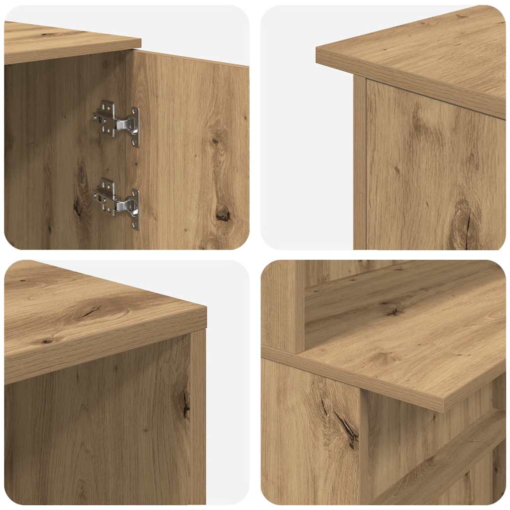vidaXL Receptiebalie Wit 180x50x103,5 cm Bewerkt Hout