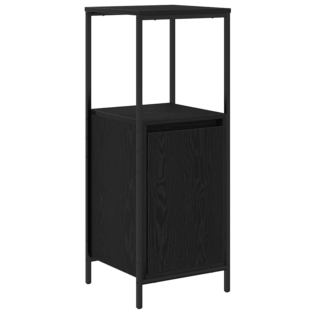 vidaXL Badkamermeubel Set met lade 3 pcs Zwart Eiken Bewerkt hout