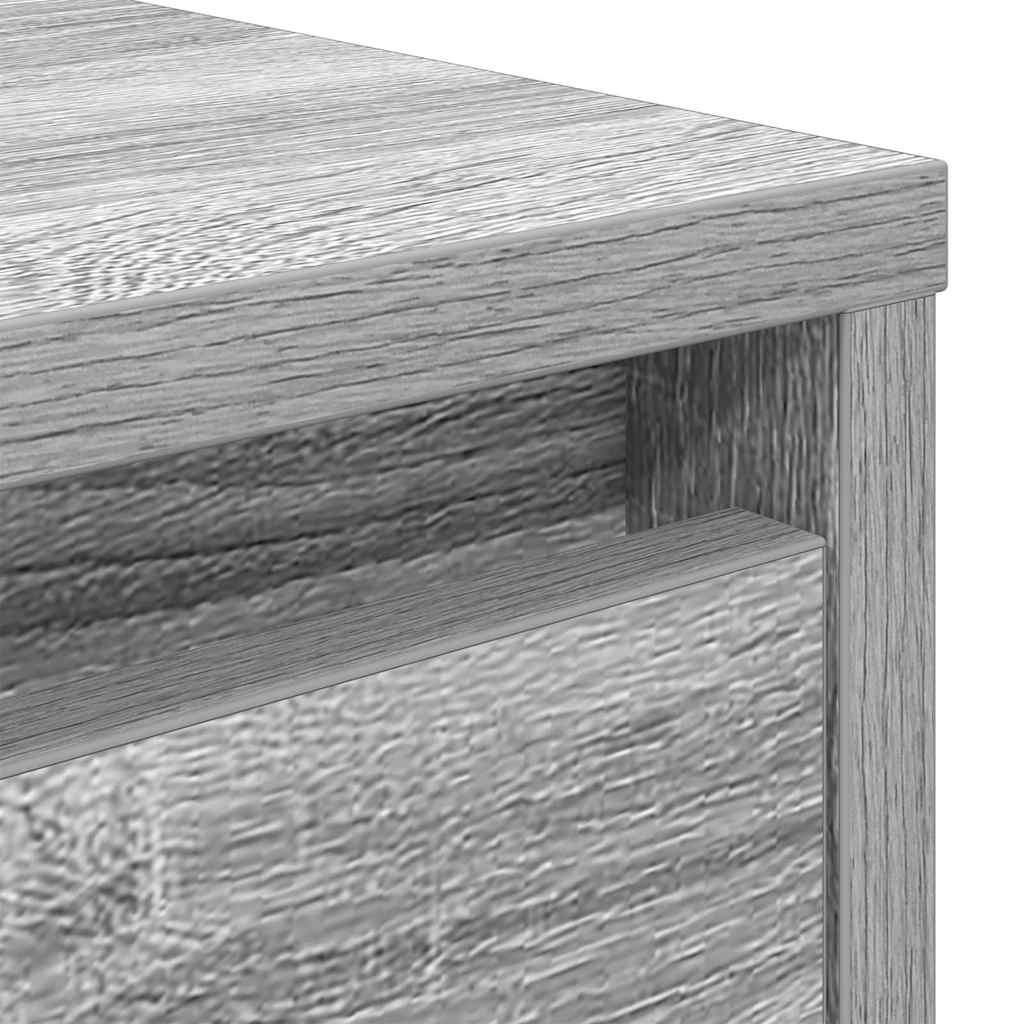 vidaXL Salontafel met lades 100x100x40 cm wit