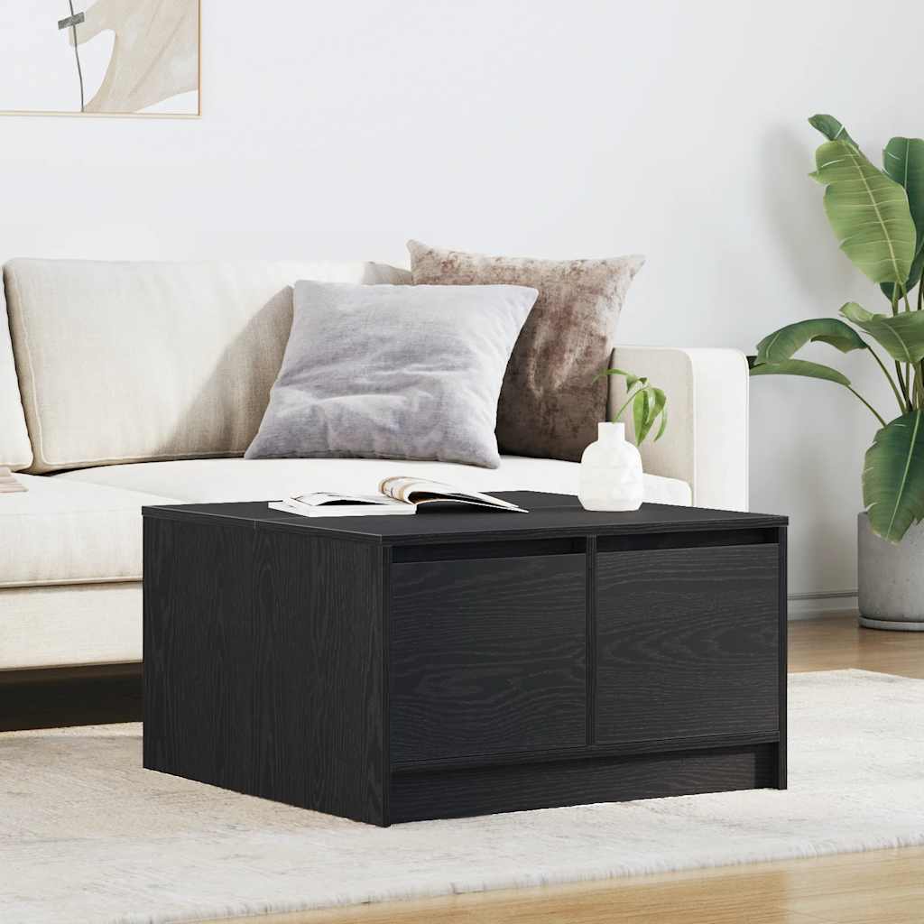 vidaXL Salontafel met lades 100x100x40 cm wit