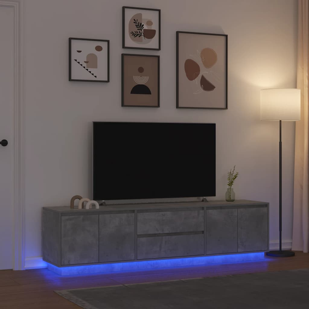 vidaXL Tv-meubel 188,5x41x50 cm spaanplaat wit