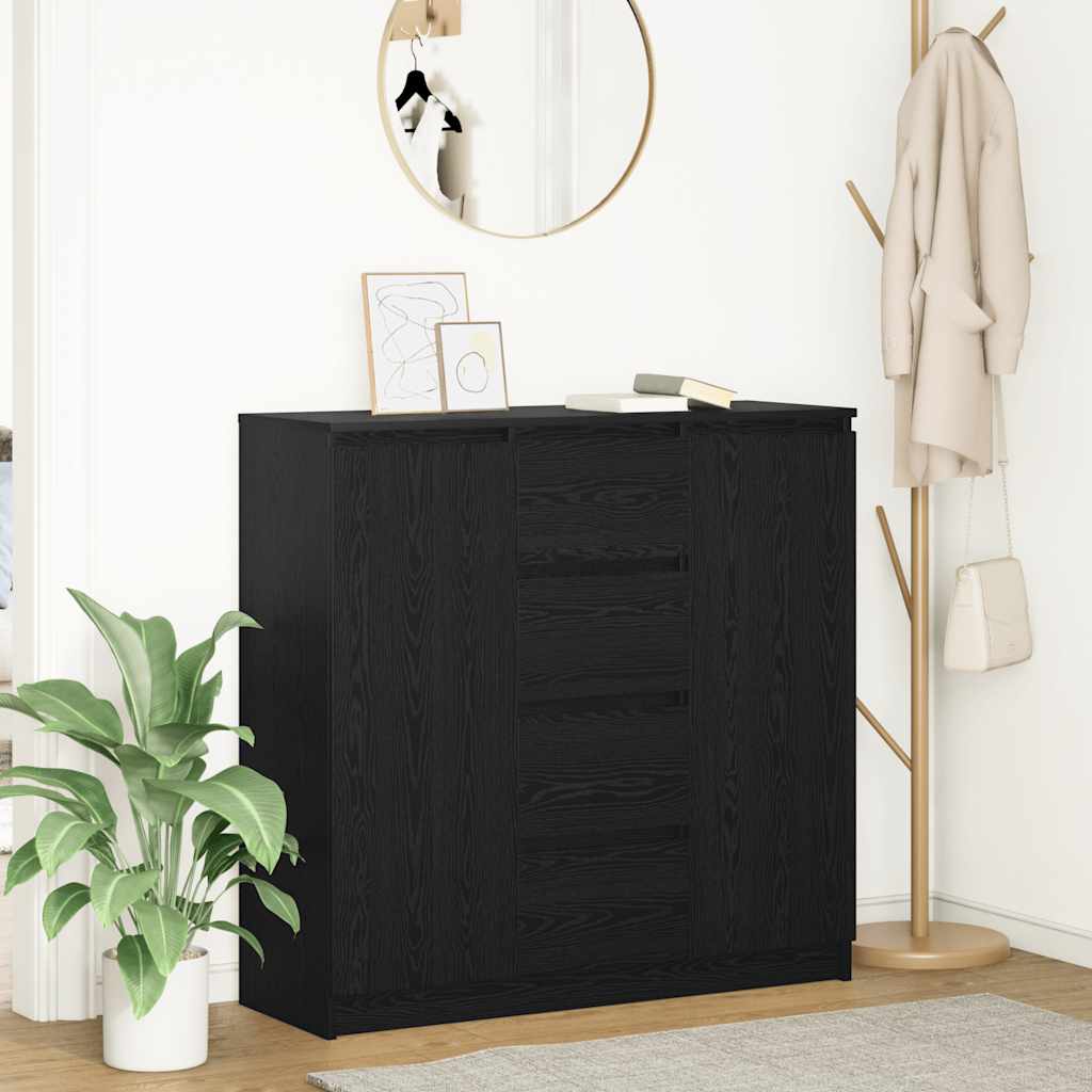 vidaXL Dressoir met lades 100,5x35x98,5 cm spaanplaat wit