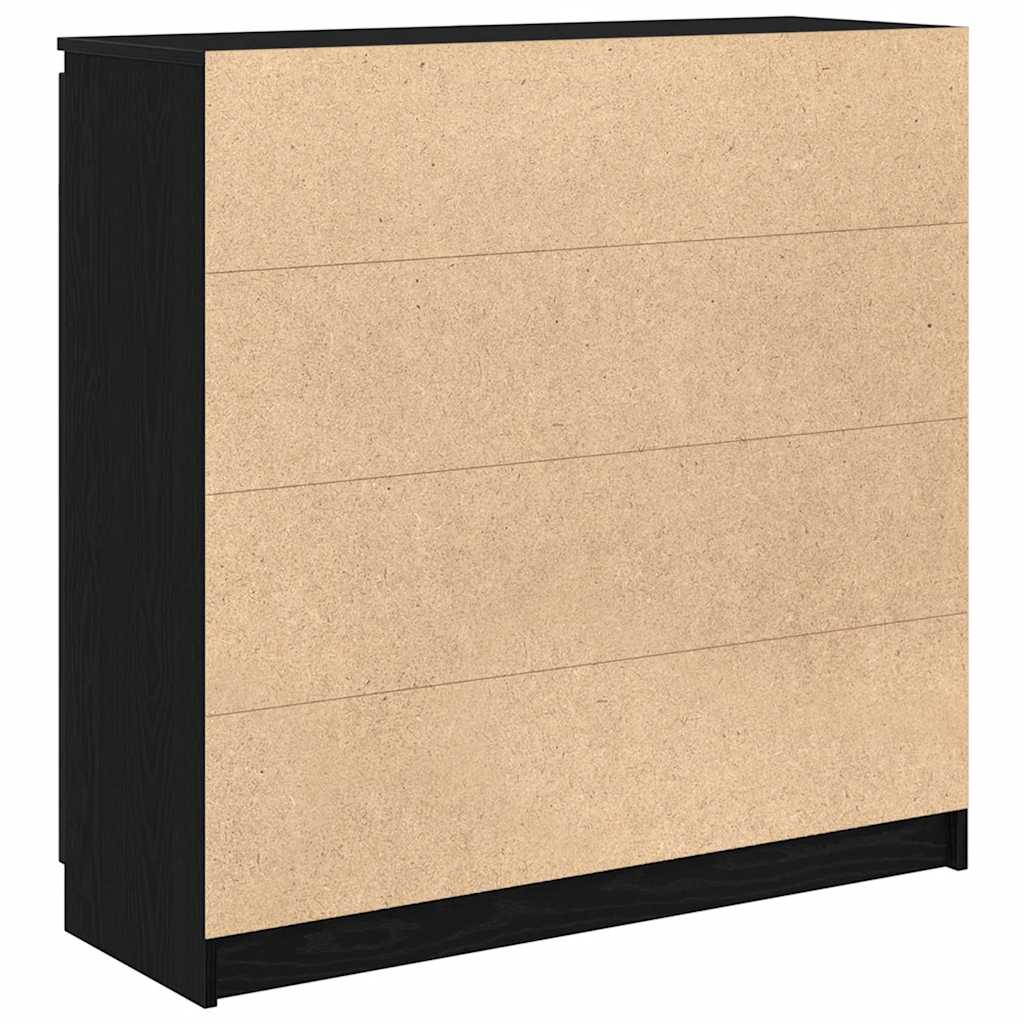vidaXL Dressoir met lades 100,5x35x98,5 cm spaanplaat wit
