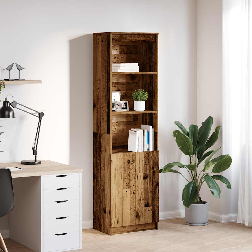 vidaXL Highboard 50x35x180 cm spaanplaat wit