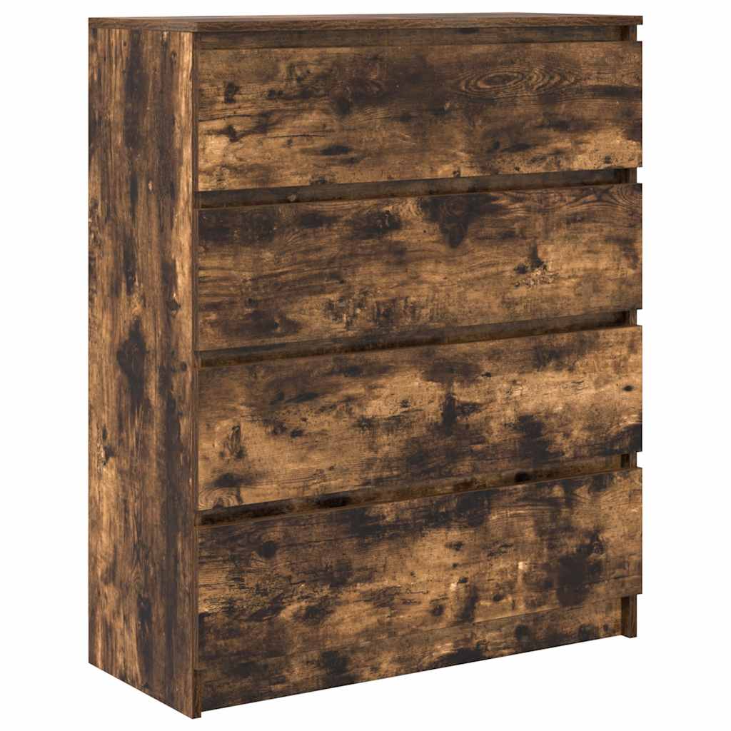 vidaXL Sideboard 80x35x99 cm chipboard black oak colour