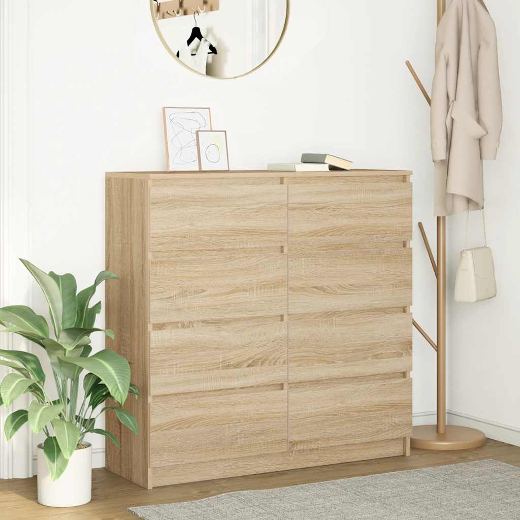 vidaXL Dressoir 100x35x99 cm bewerkt hout wit
