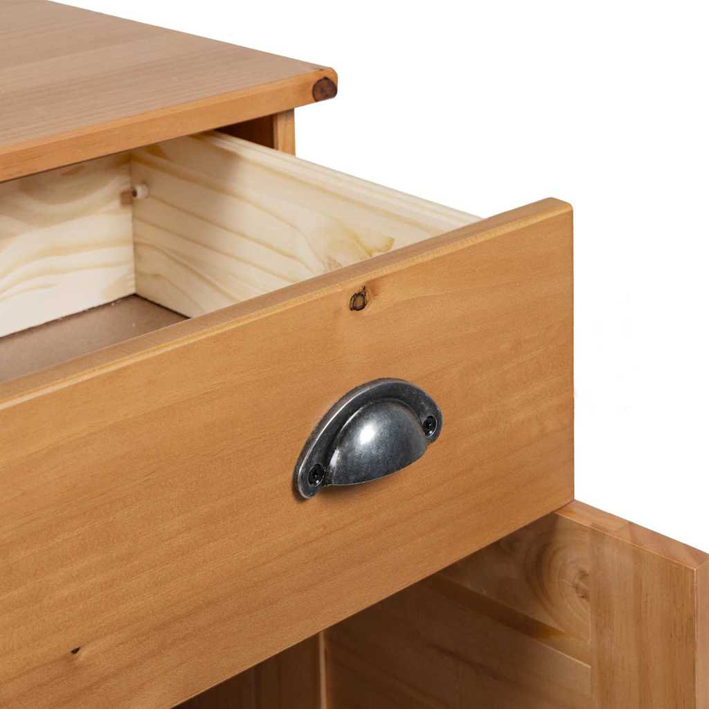 vidaXL Badkamermeubel Set met plank VIGO 2 pcs Bruin en Honingbruin