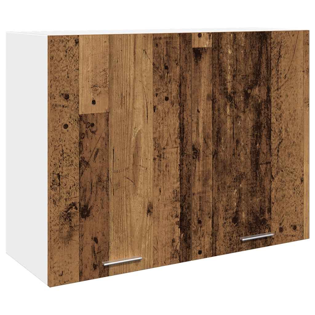 vidaXL 11-Piece Kitchen Cabinet Set Lyon Engineered Wood Old Wood Colour