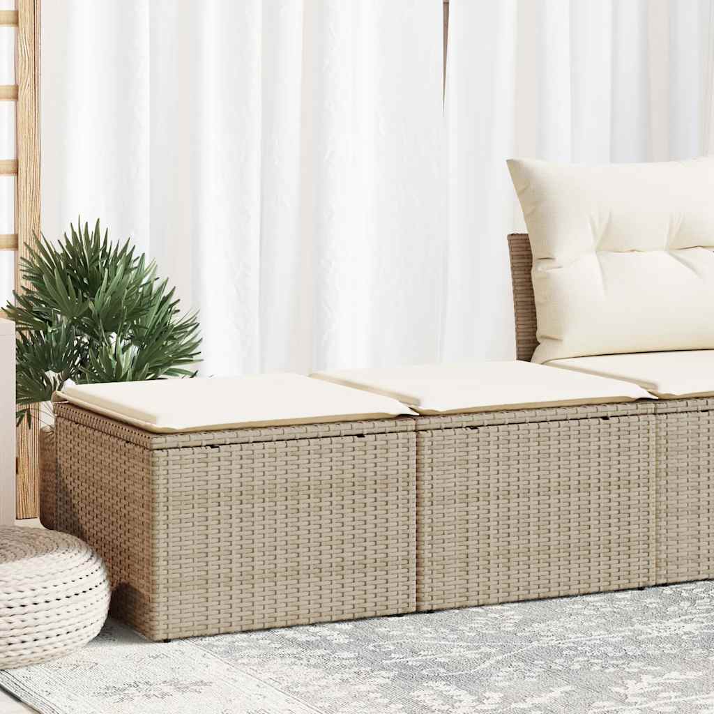 vidaXL 2-piece Lounge Set with Cushions Poly Rattan Acacia Black