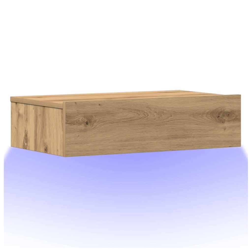 vidaXL Nachtkastje 60x35 cm spaanplaat oud hout