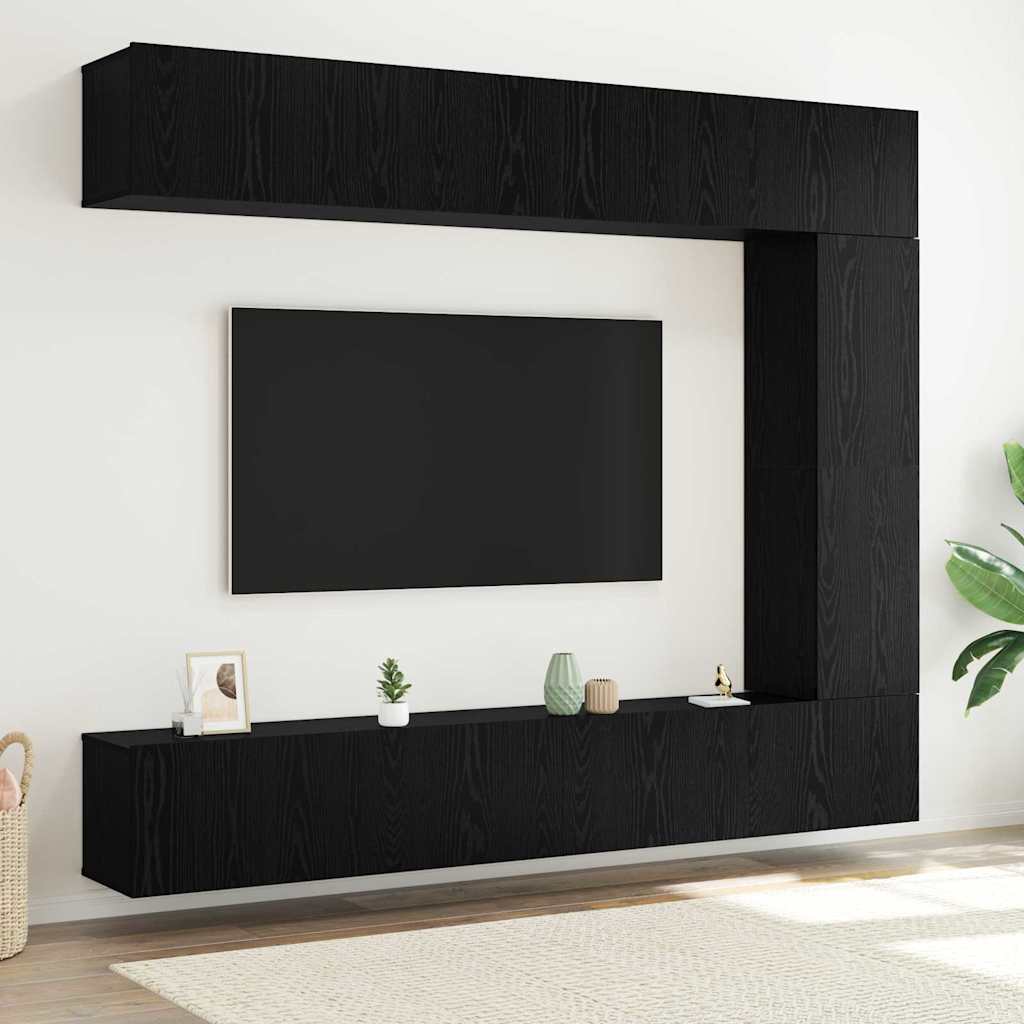 vidaXL 3-Piece TV Cabinet Set Engineered Wood White