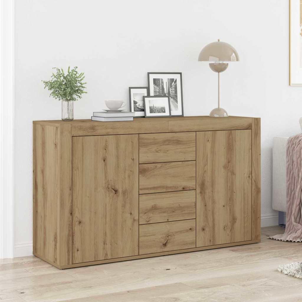 vidaXL Sideboard with Drawer White 120 x 36 x 69 cm Engineered Wood