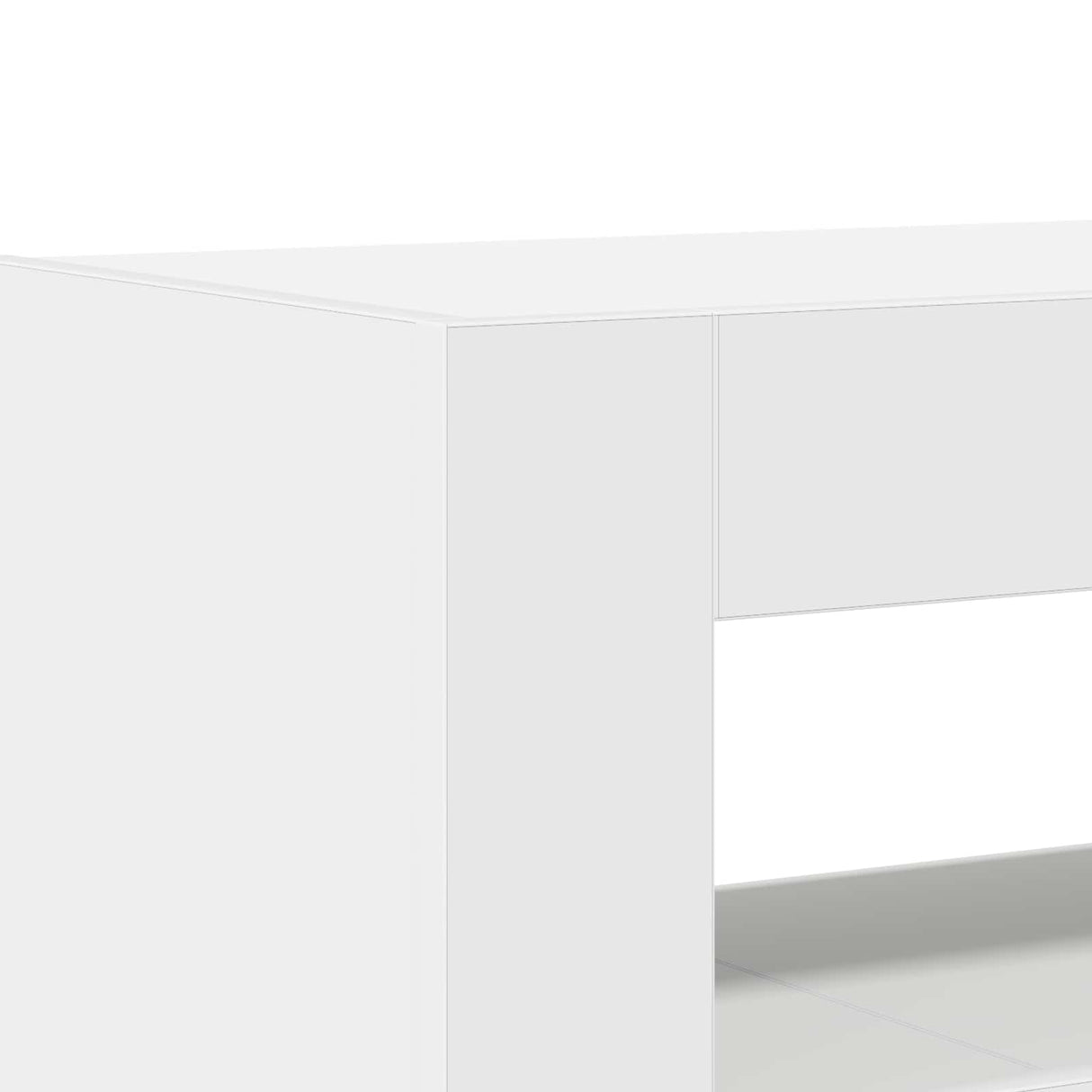 vidaXL Dressoir Wit 116 x 30 x 75 cm Bewerkt hout