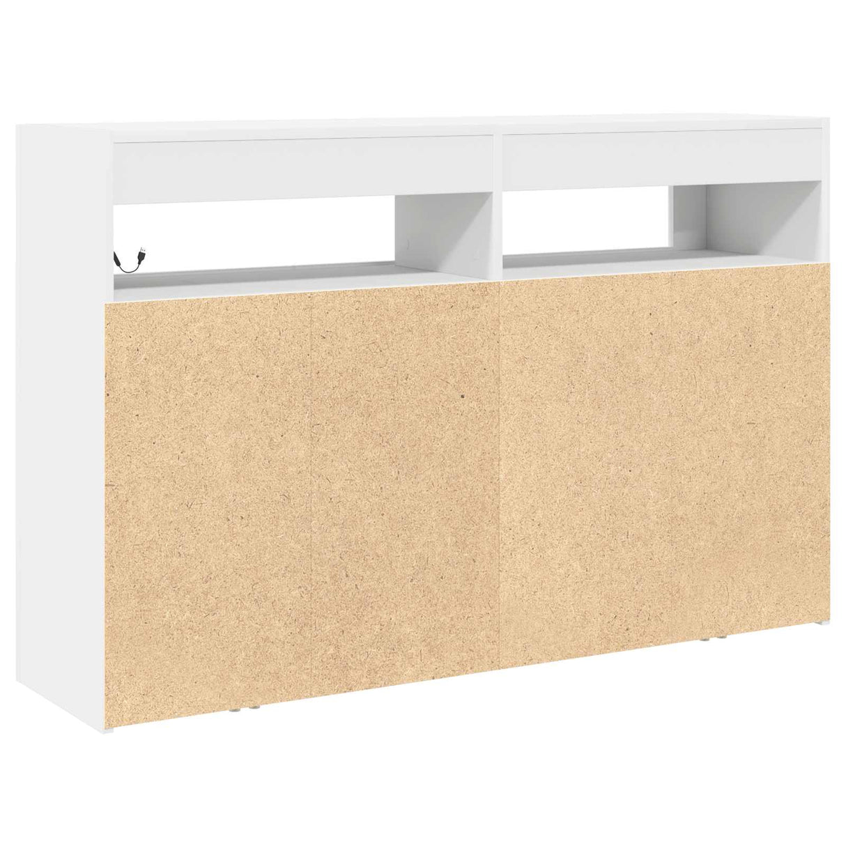 vidaXL Dressoir Wit 116 x 30 x 75 cm Bewerkt hout