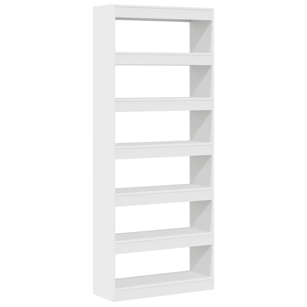vidaXL Boekenkast met plank Wit 80 x 30 x 198 cm Bewerkt hout