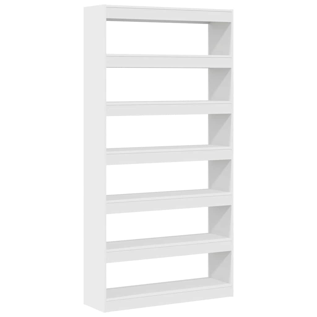 vidaXL Boekenkast Wit 100 x 30 x 198 cm Bewerkt hout