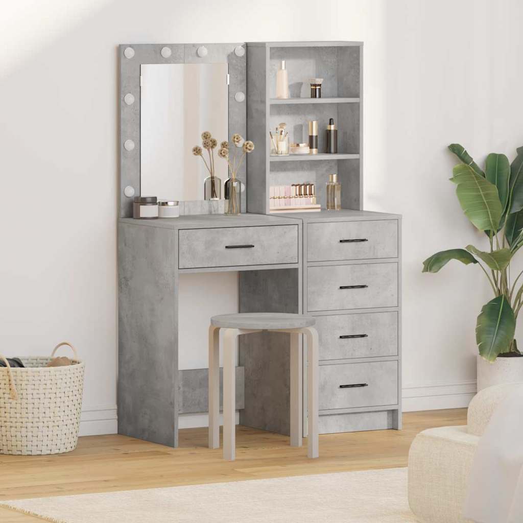 vidaXL Kaptafel met lade 2 pcs Wit 50 x 41 x 135 cm Bewerkt hout