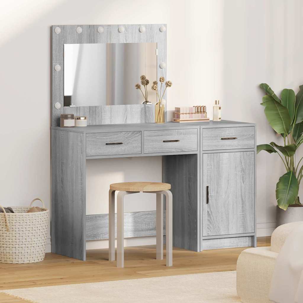 vidaXL Kaptafel met lade 2 pcs Wit 40 x 41 x 75 cm Bewerkt hout