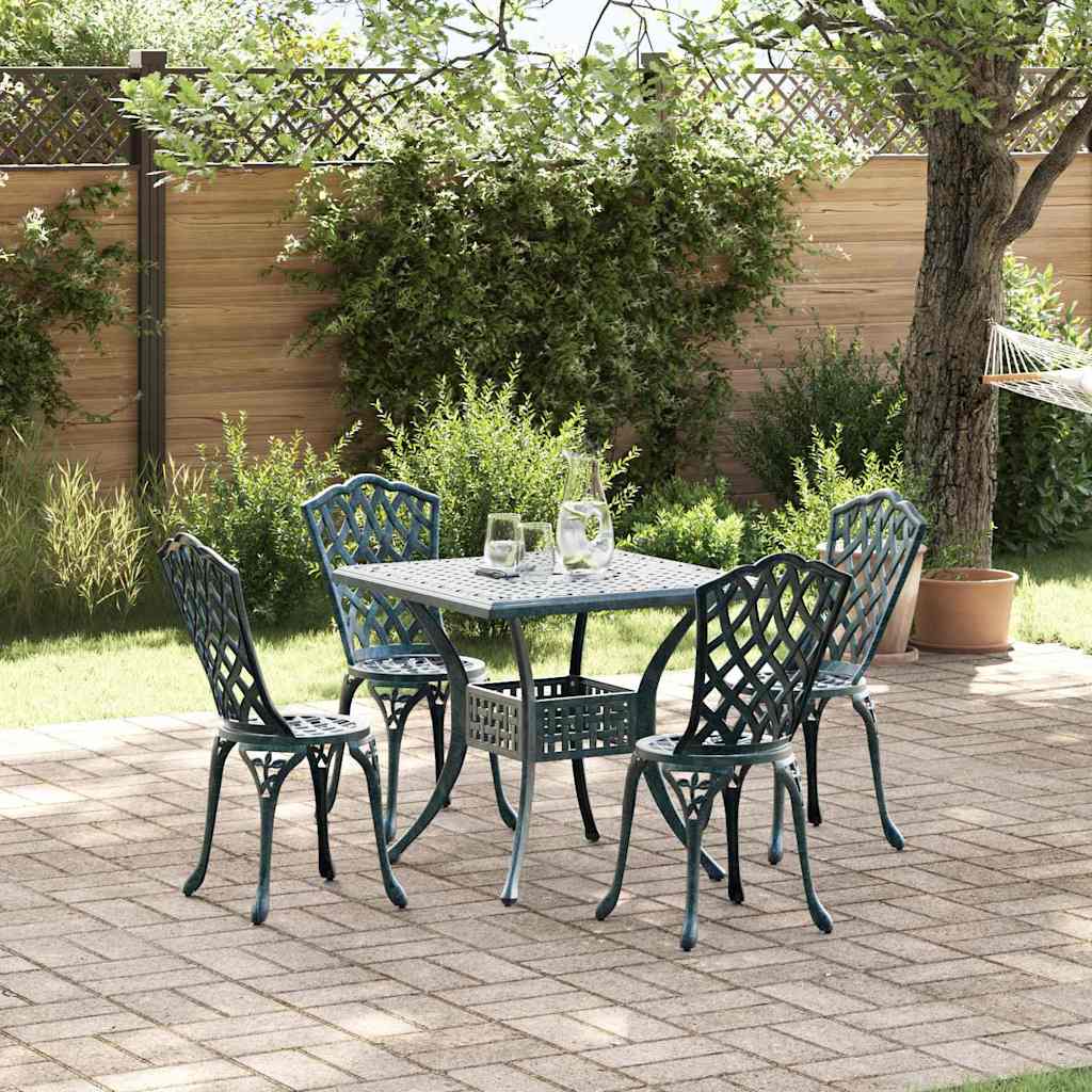 vidaXL Tuinstafel Set 3 pcs Brons Gegoten Aluminium